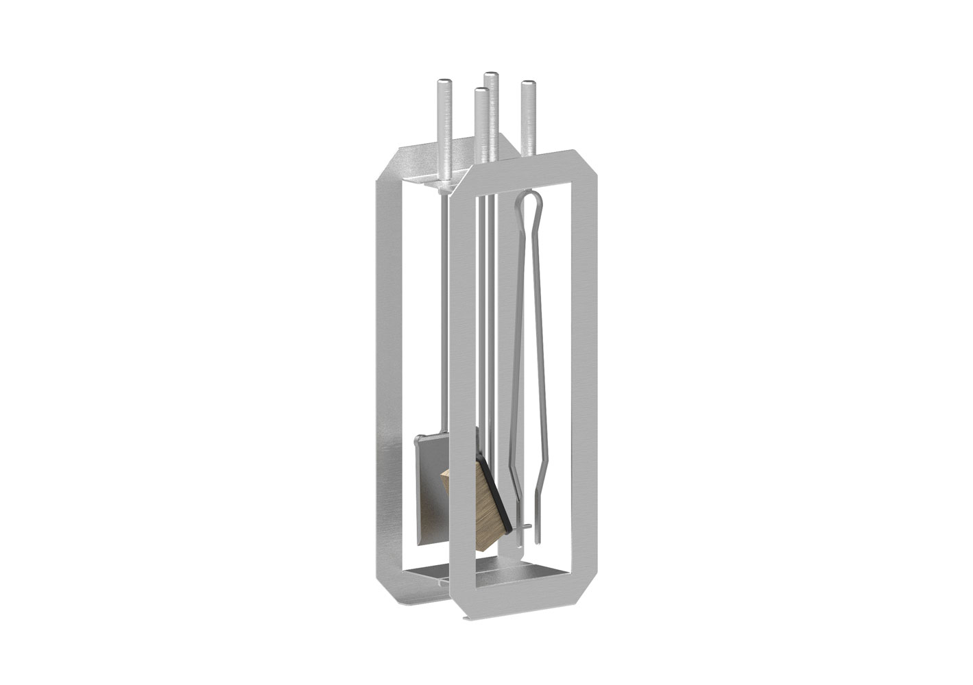 Zestaw kominkowy model R4 w kolorze INOX